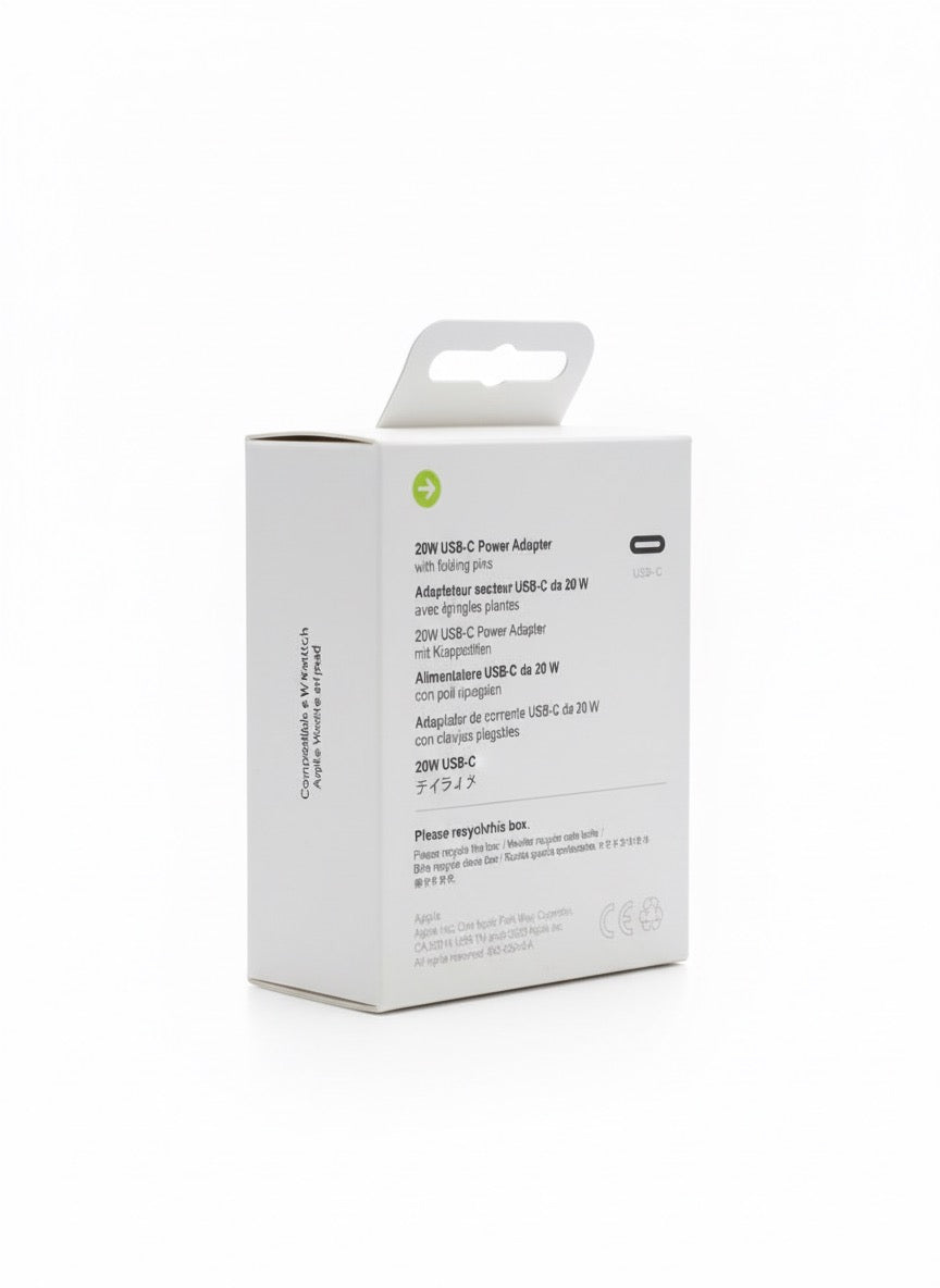 Apple 20W 2 Pin USB-C Power Adapter